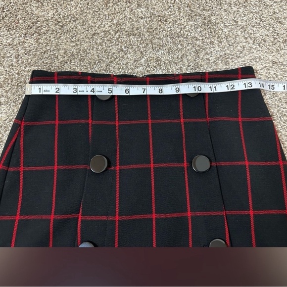 Loft Black & Red Striped Mini Skirt Career Office Outfit Sz 00P - Picture 5 of 5